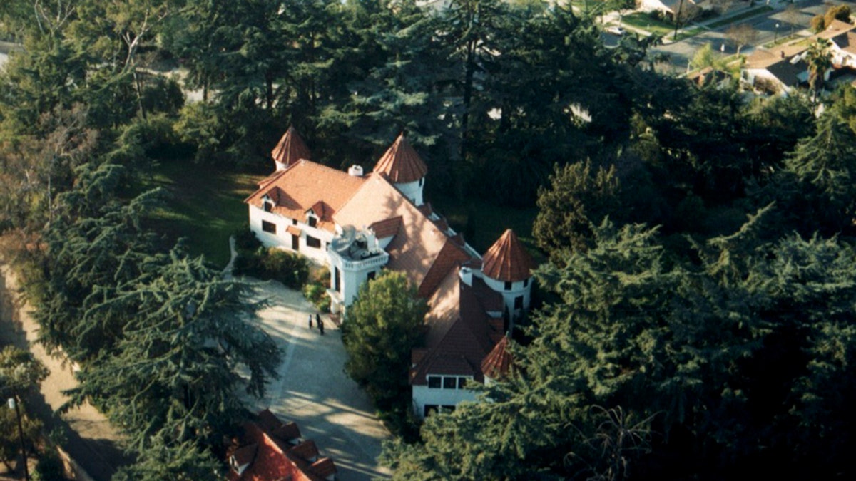 A shot of Phil Spector's castle-like mansion at the time that Lana Clarkson was murdered