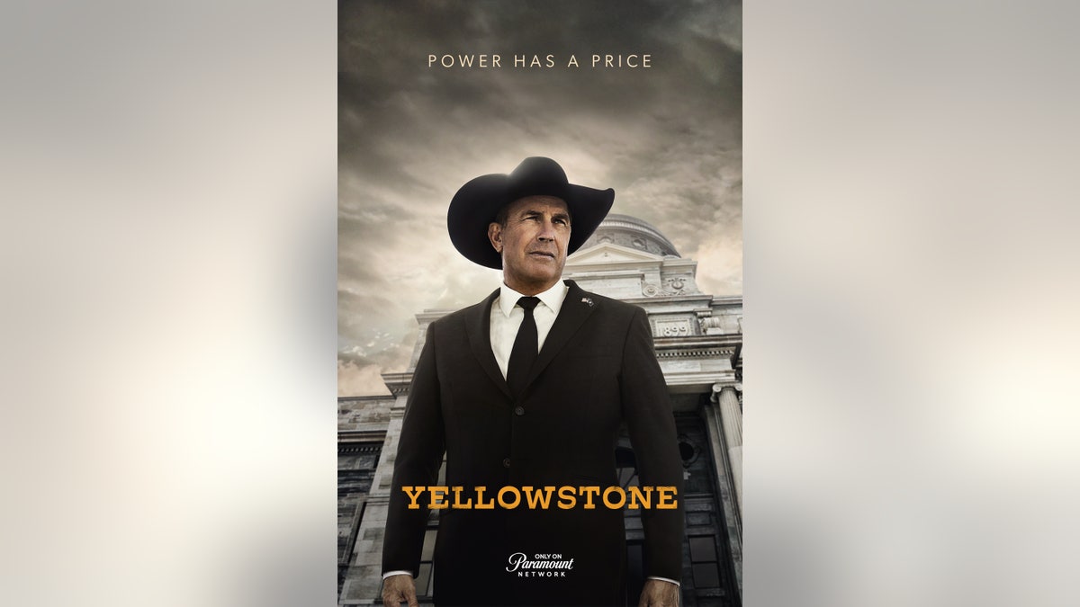 promo poster for Yellowstone featuring Kevin Costner