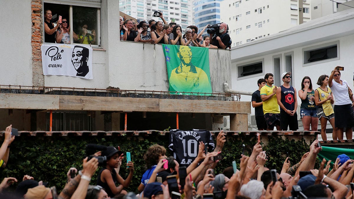 Family members, and friends bid farewell to Brazilian soccer legend Pele