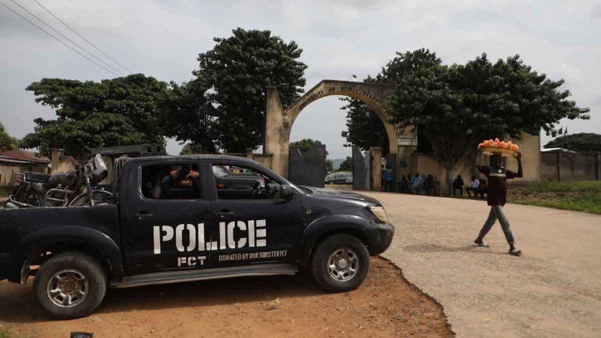 Police truck in Nigeria