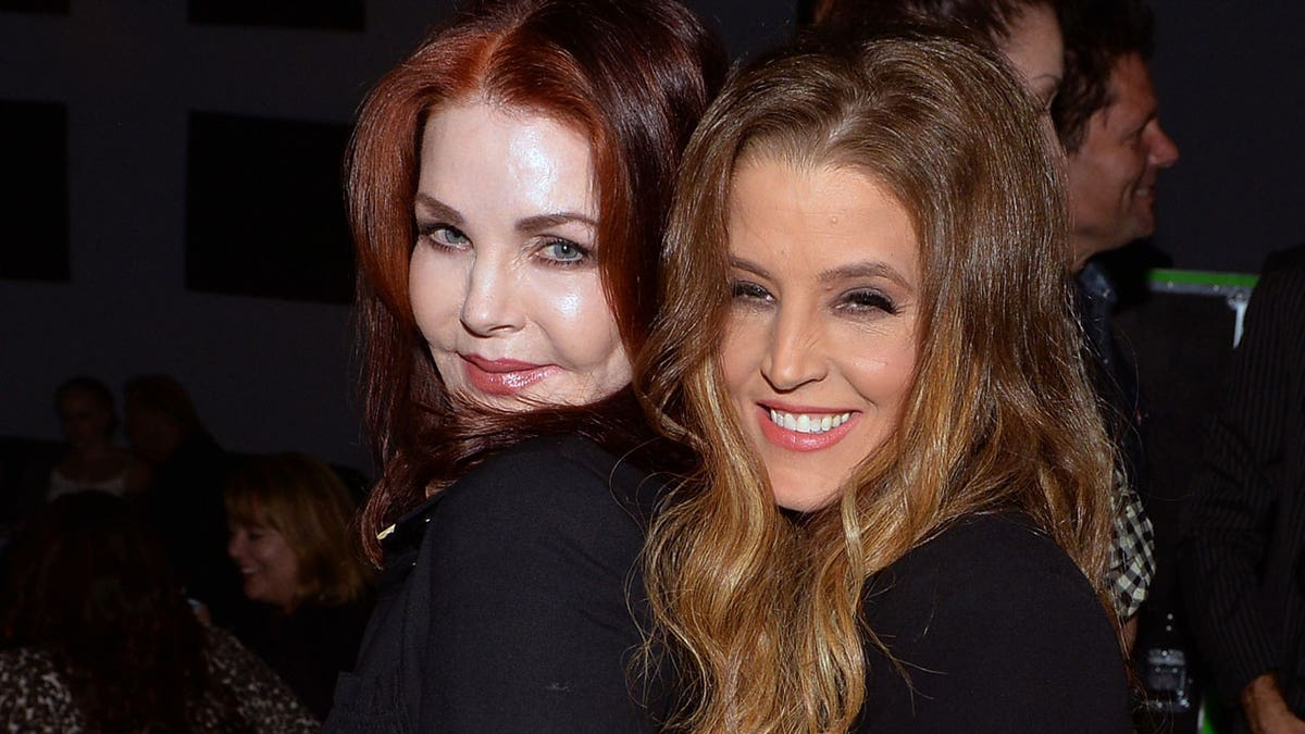 Priscilla Presley and Lisa Marie in a photograph