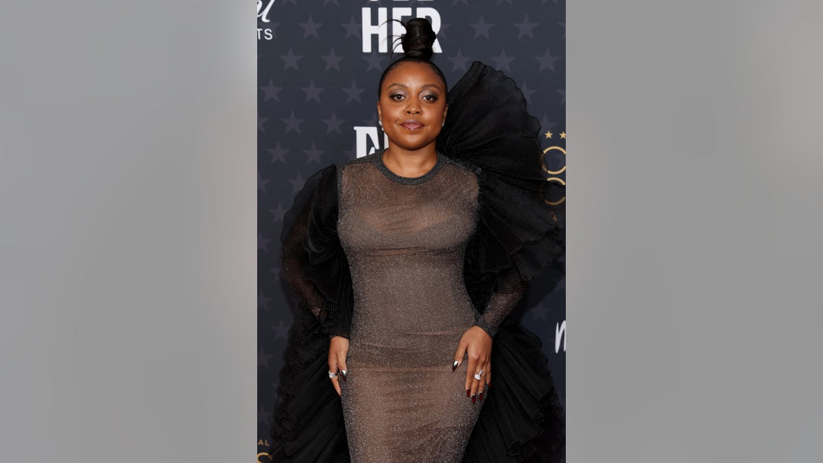 Quinta Brunson wears glamorous sparkling dress at Critics Choice Awards