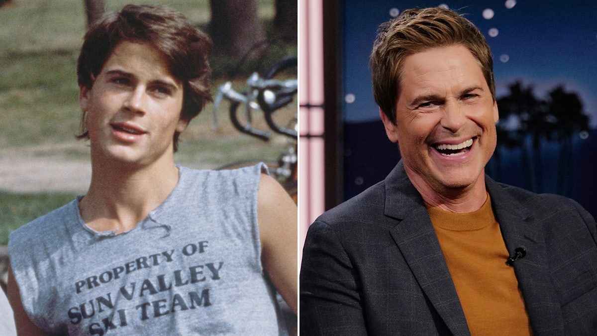 Rob Lowe then and now split