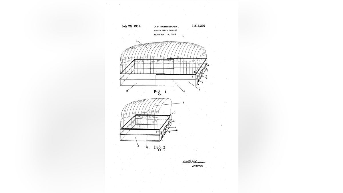 Bread slicing patent