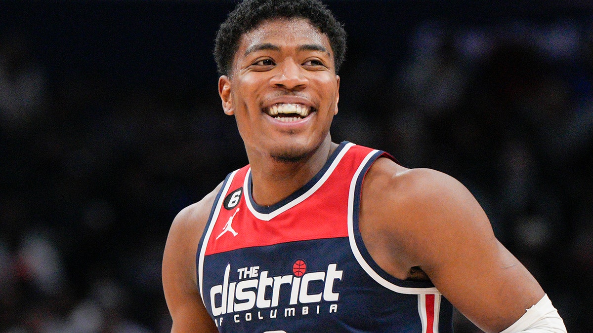 Rui Hachimura smiles