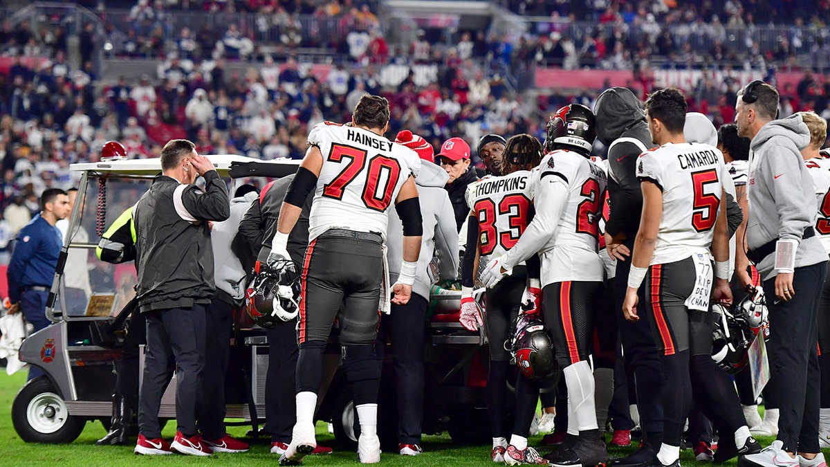 Players greet Russell Gage