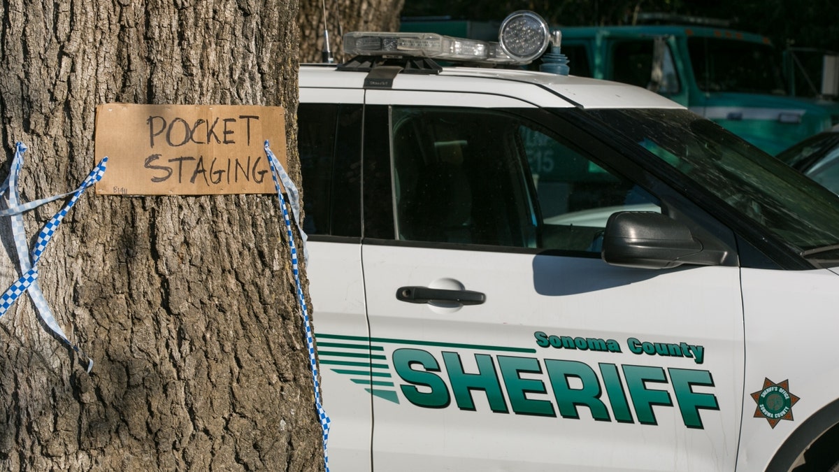 A Sonoma County Sherrif's Office car