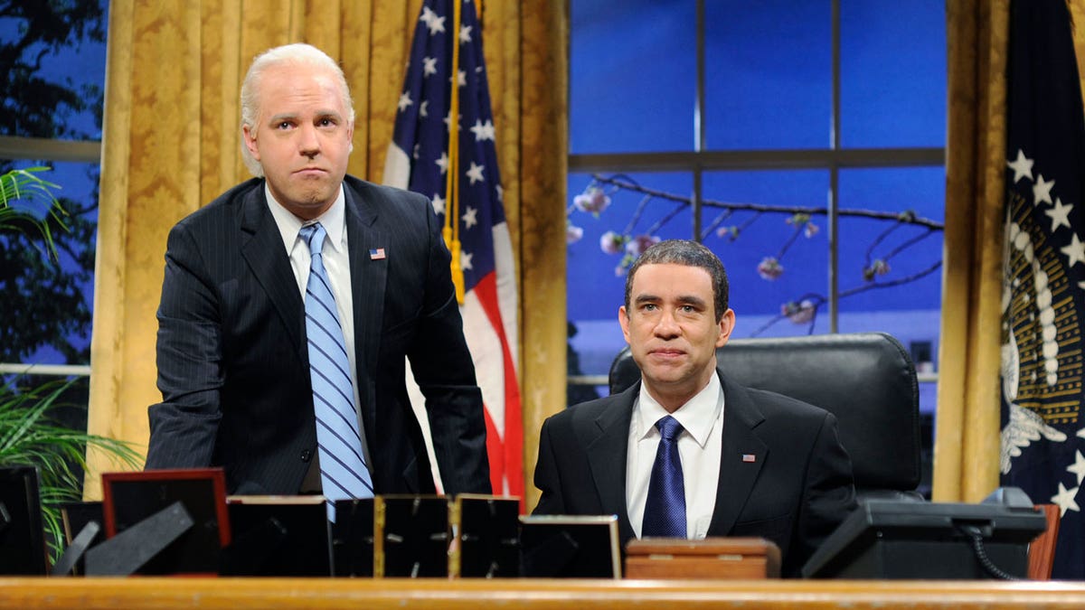 Fred Armisen, Jason Sudeikis as Obama and Biden