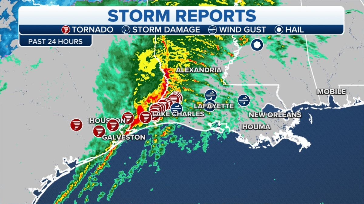 Storm reports on the Gulf Coast