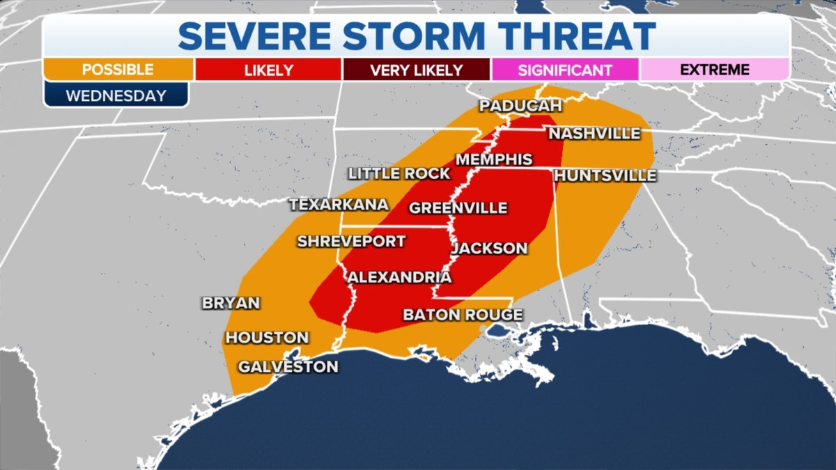 The threat of severe storms