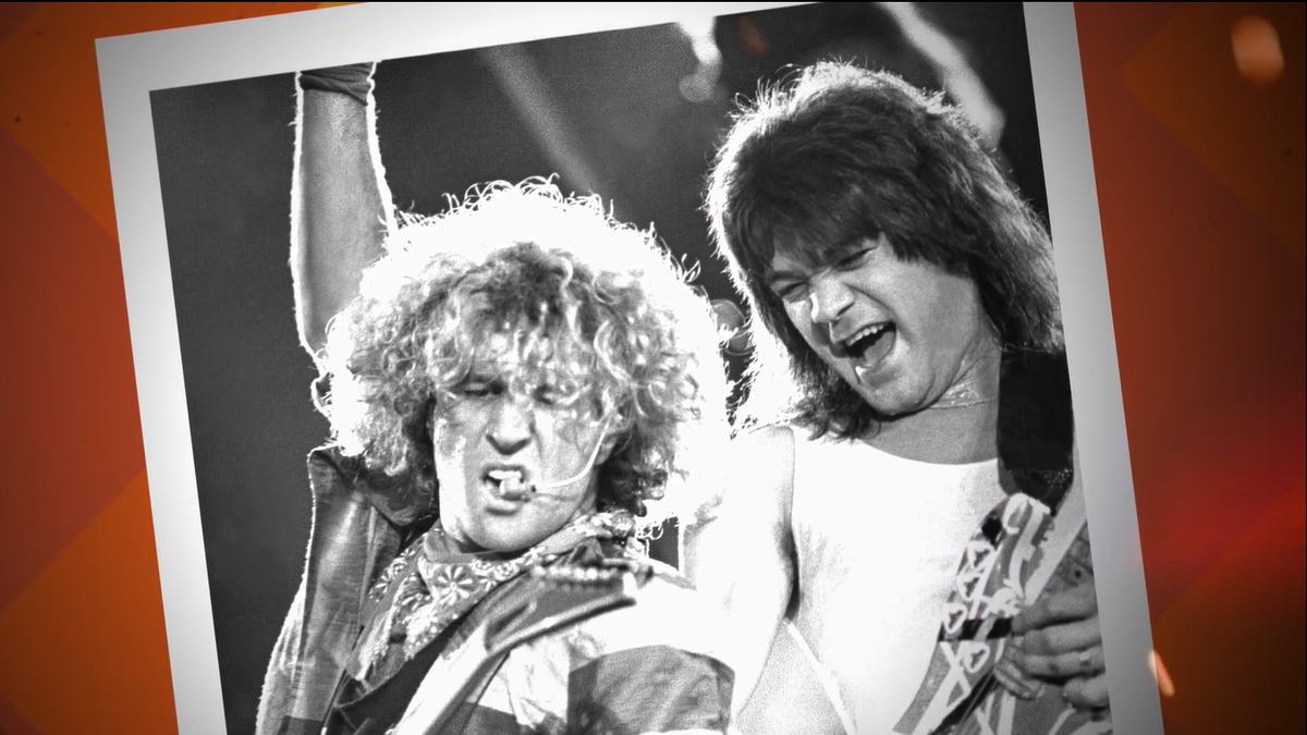 Sammy Hagar and guitarist Eddie Van Halen