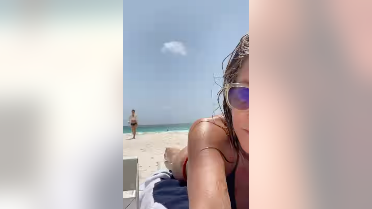 Jennifer Aniston on the beach