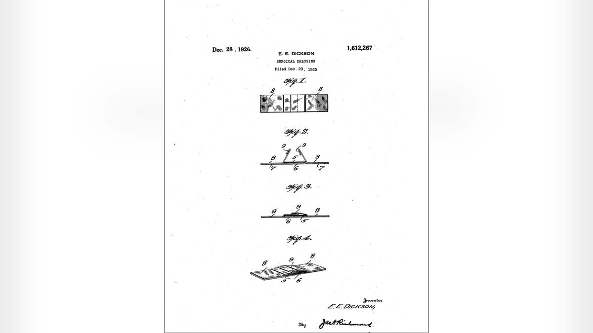 Patent image for the Band-Aid