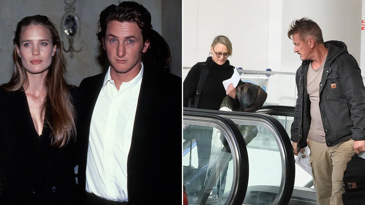 sean penn/robin wright in the past sean and robin at the airport