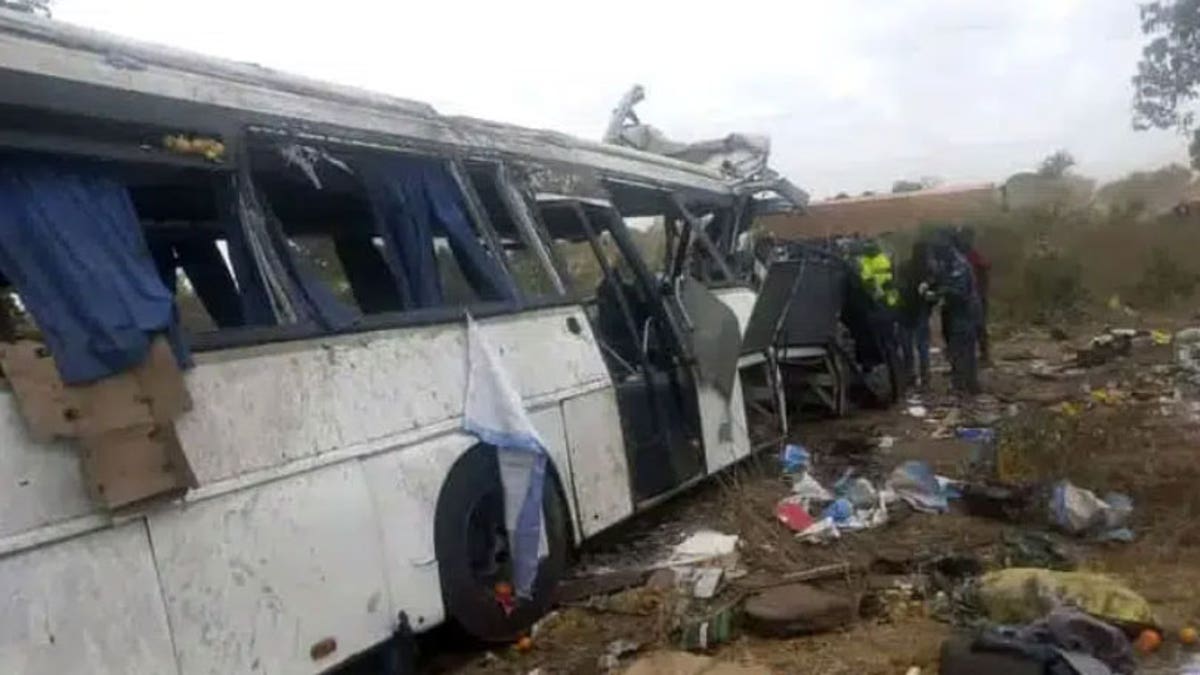 Senegal Bus Crash Debris