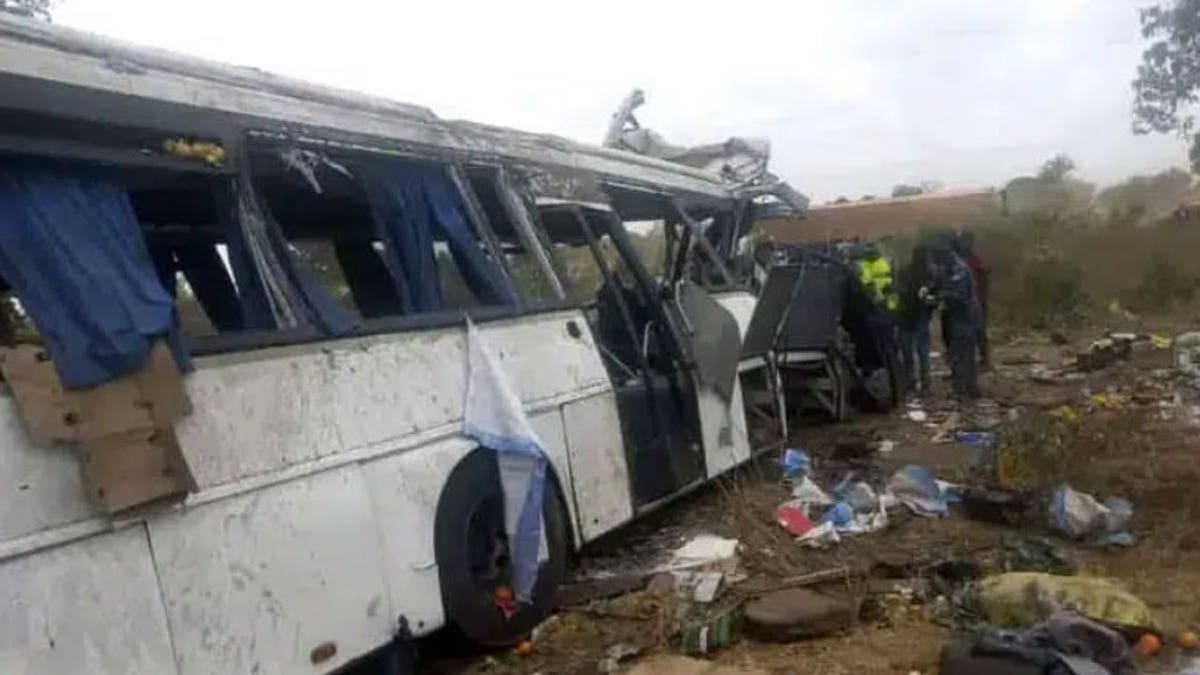 Senegal Bus Crash Debris