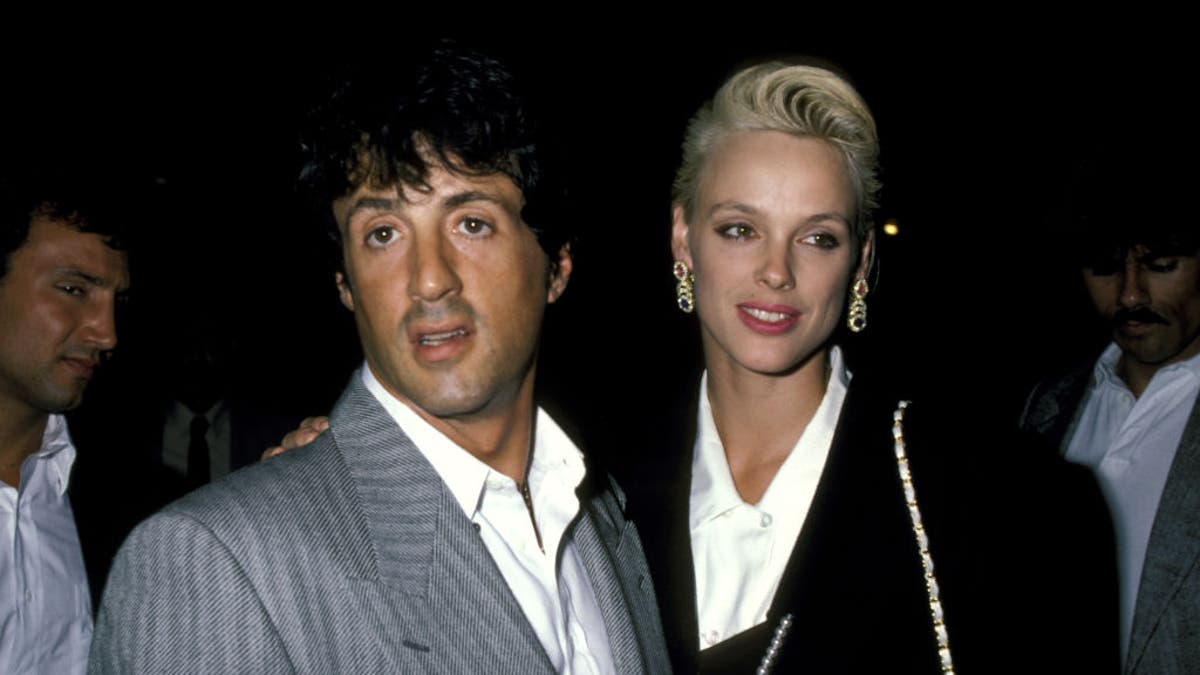 Sylvester Stallone and Brigitte Nielsen at a performance