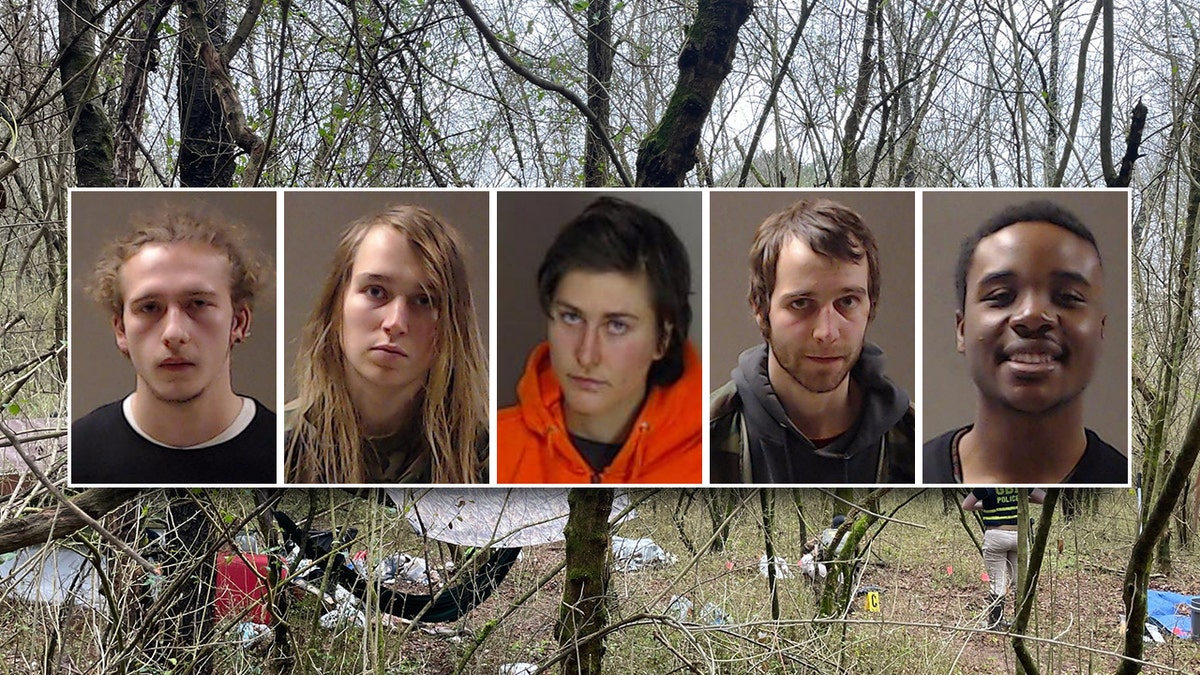 A photo of the suspects and the Atlanta forest