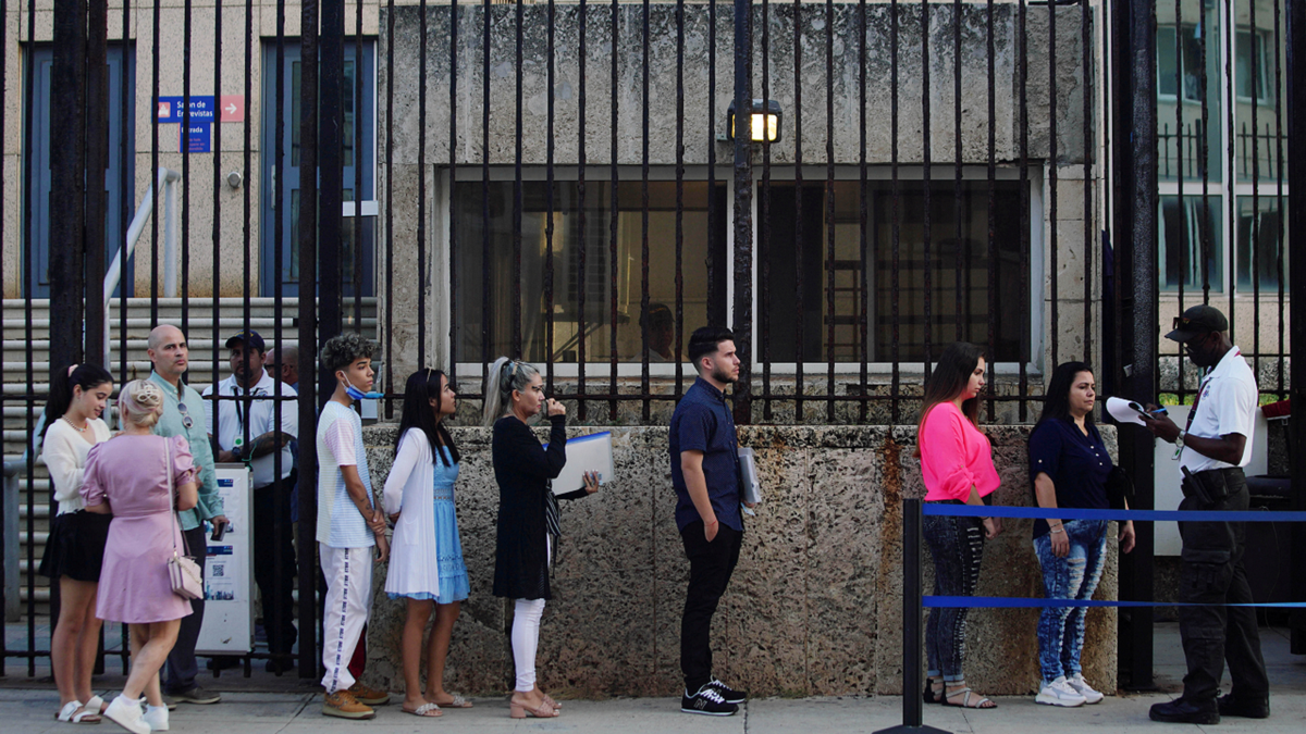 US Embassy in Cuba line