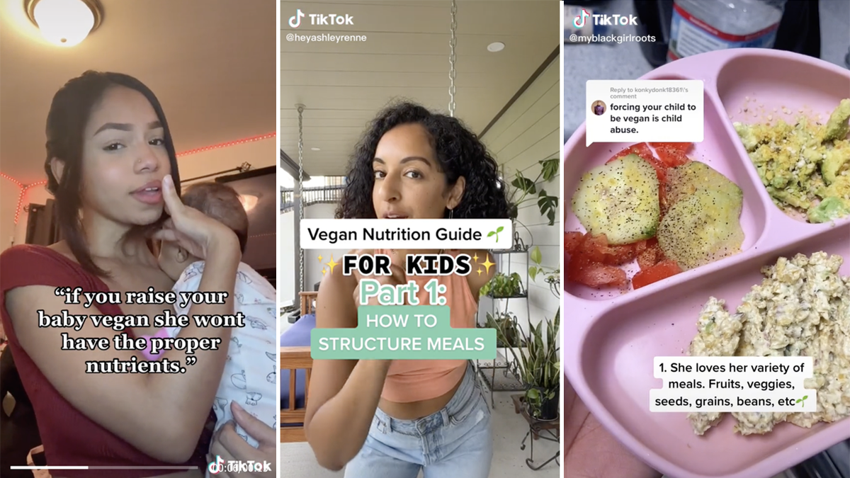 Vegan moms on TikTok