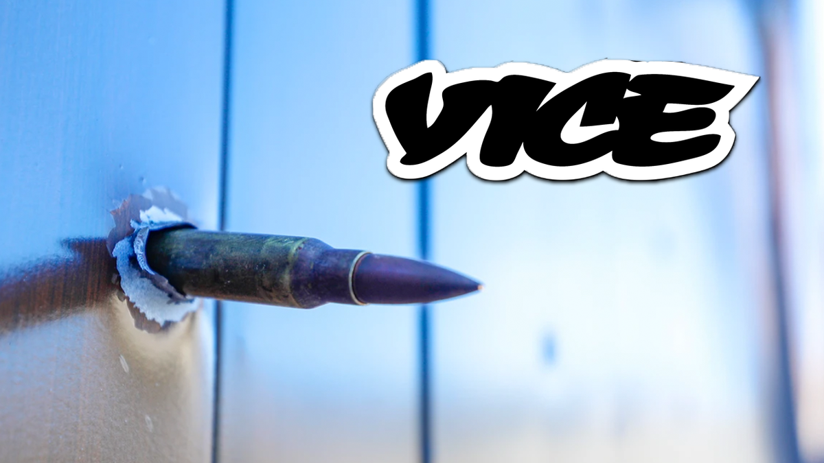 VICE News bullet staged