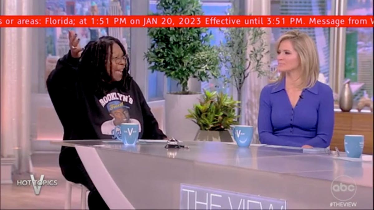 Whoopi Goldberg and Sara Haines