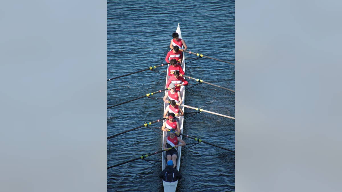 Luke Morgan Tyler rowing