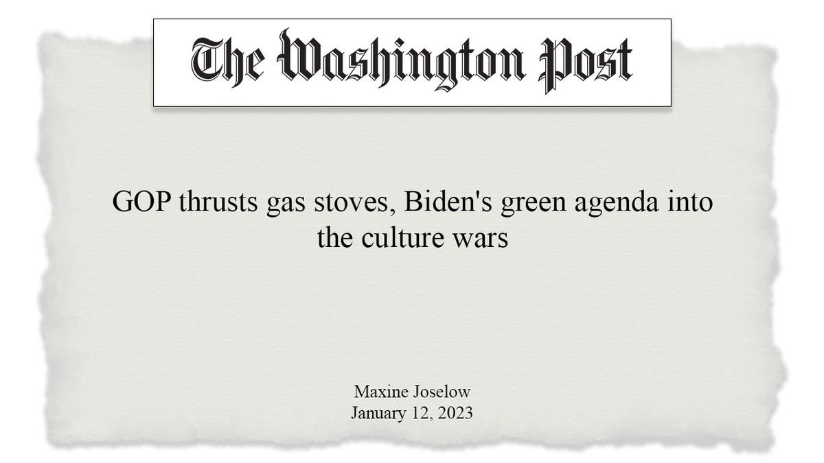 WaPo gas stove headline