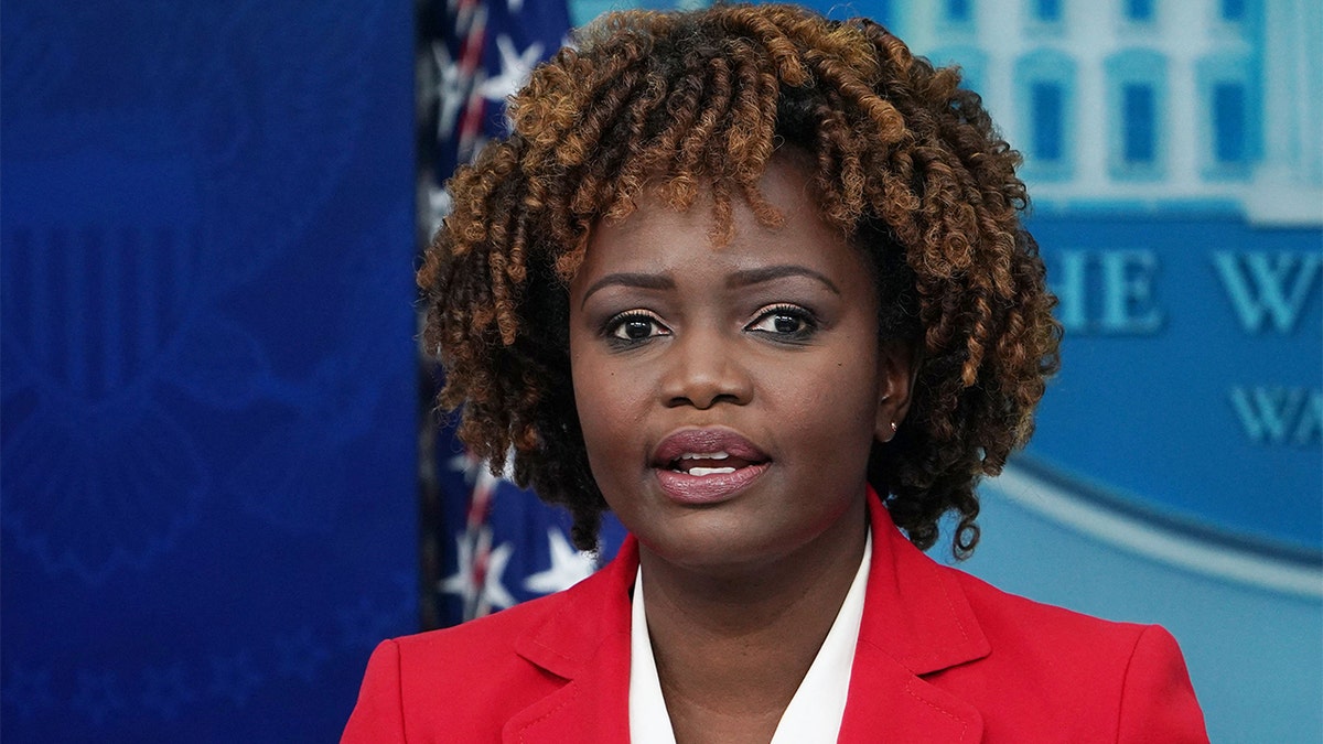 White House press secretary Karine Jean-Pierre answers questions on Biden classified documents during briefing