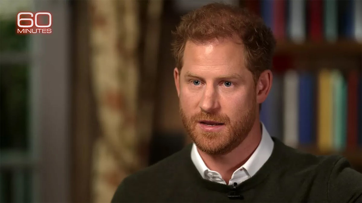 Prince Harry speaking to 60 Minutes