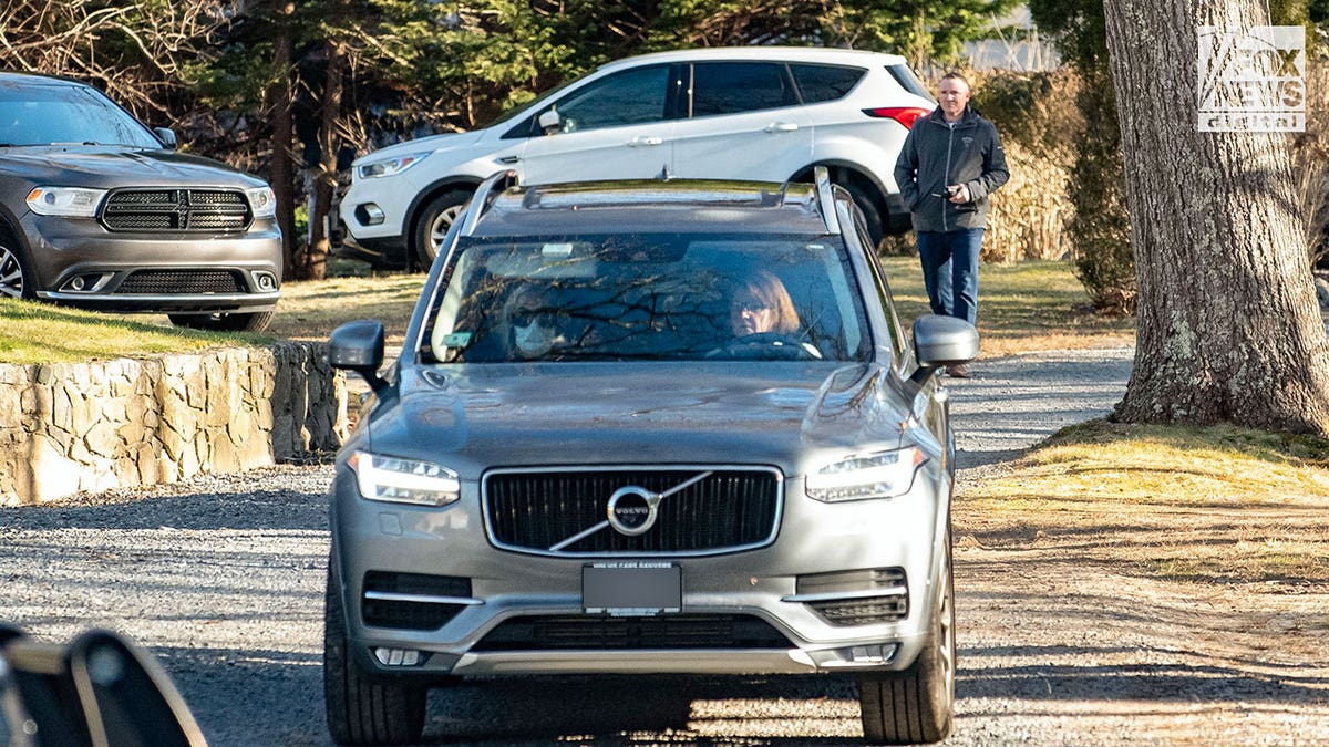 Woman drives gray volvo in Cohassett, MA