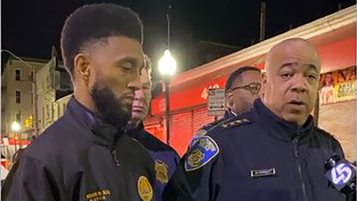 Baltimore police commissioner speaking