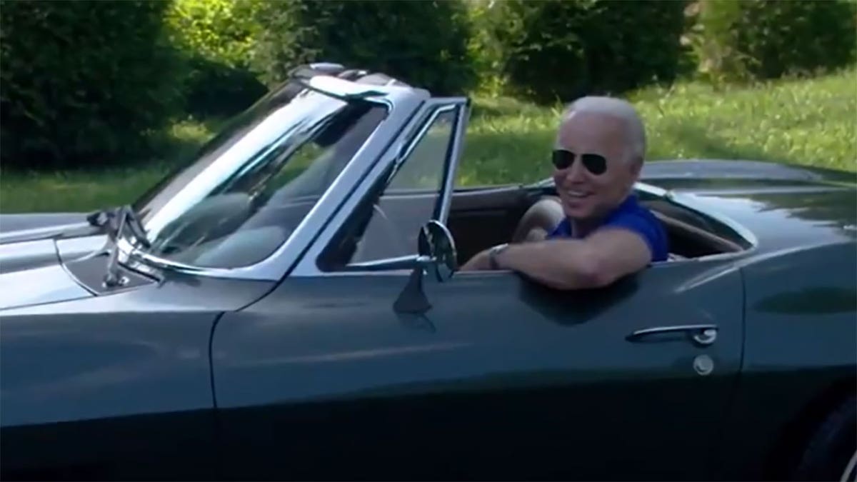 Biden sits successful corvette successful advertisement astir American made cars