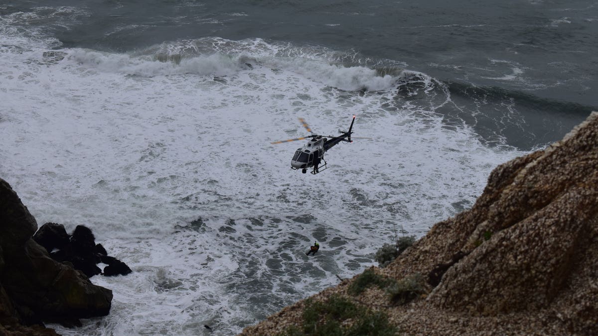 Helicopter in California