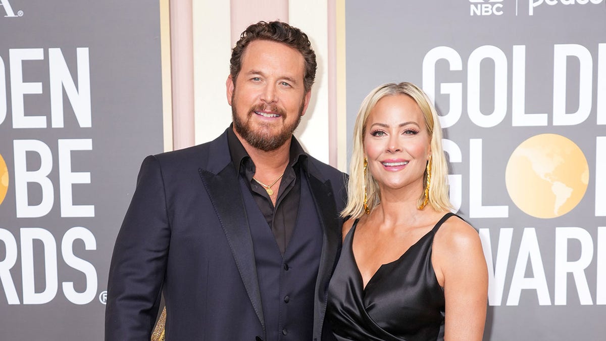 Cole Hauser smiling with wife Cynthia Daniels