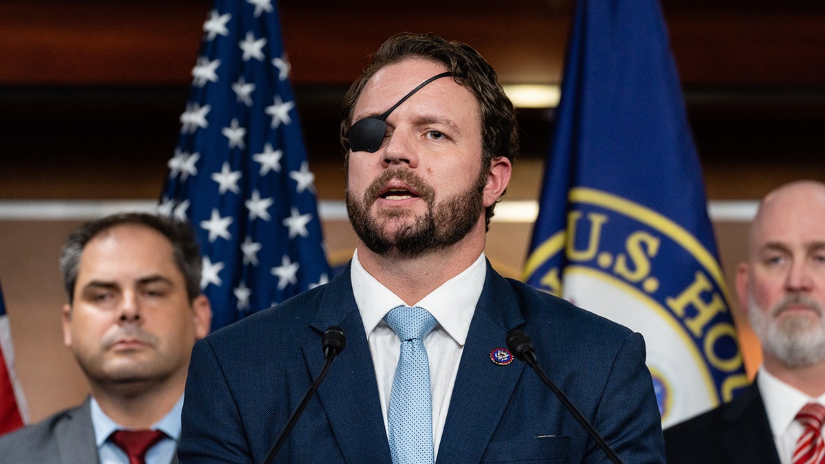 Rep. Dan Crenshaw speaks at U.S. Capitol