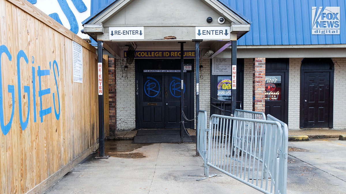 An exterior view of the outside a local bar.