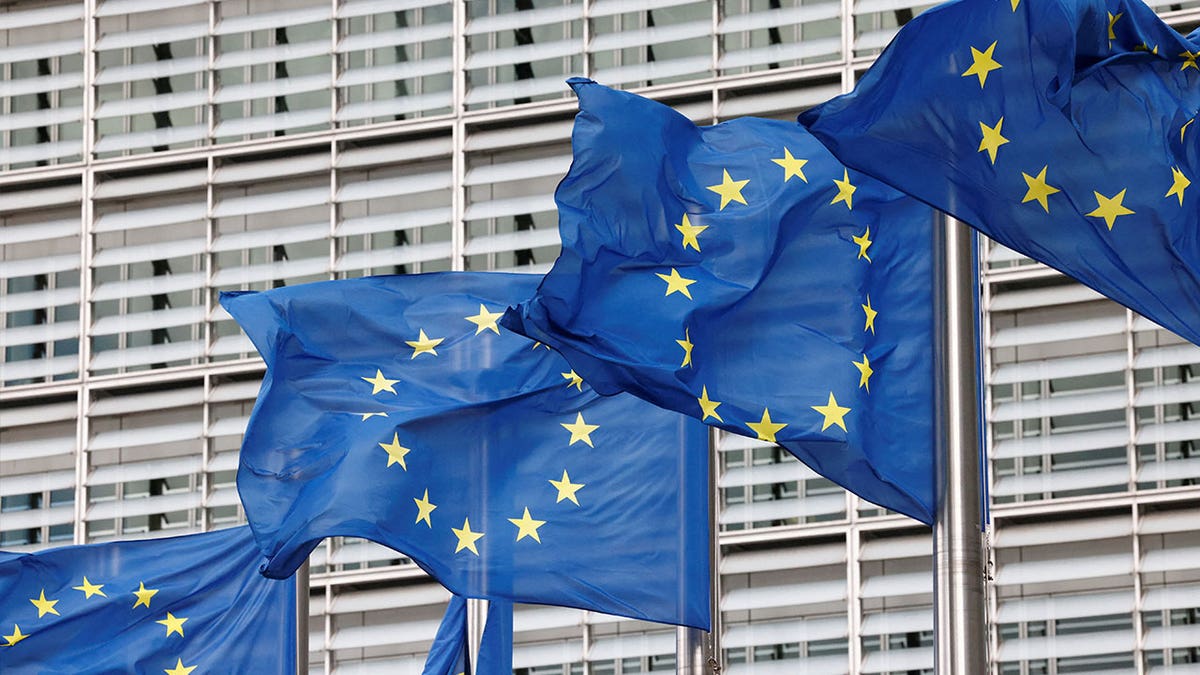 European union flags
