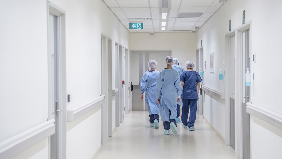 nurses successful  infirmary  hallway