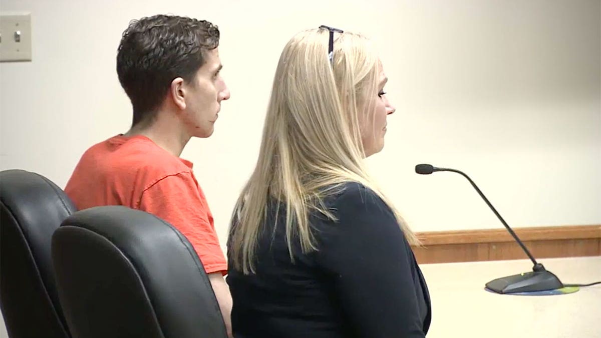 Bryan Kohberger in court in orange jumpsuit