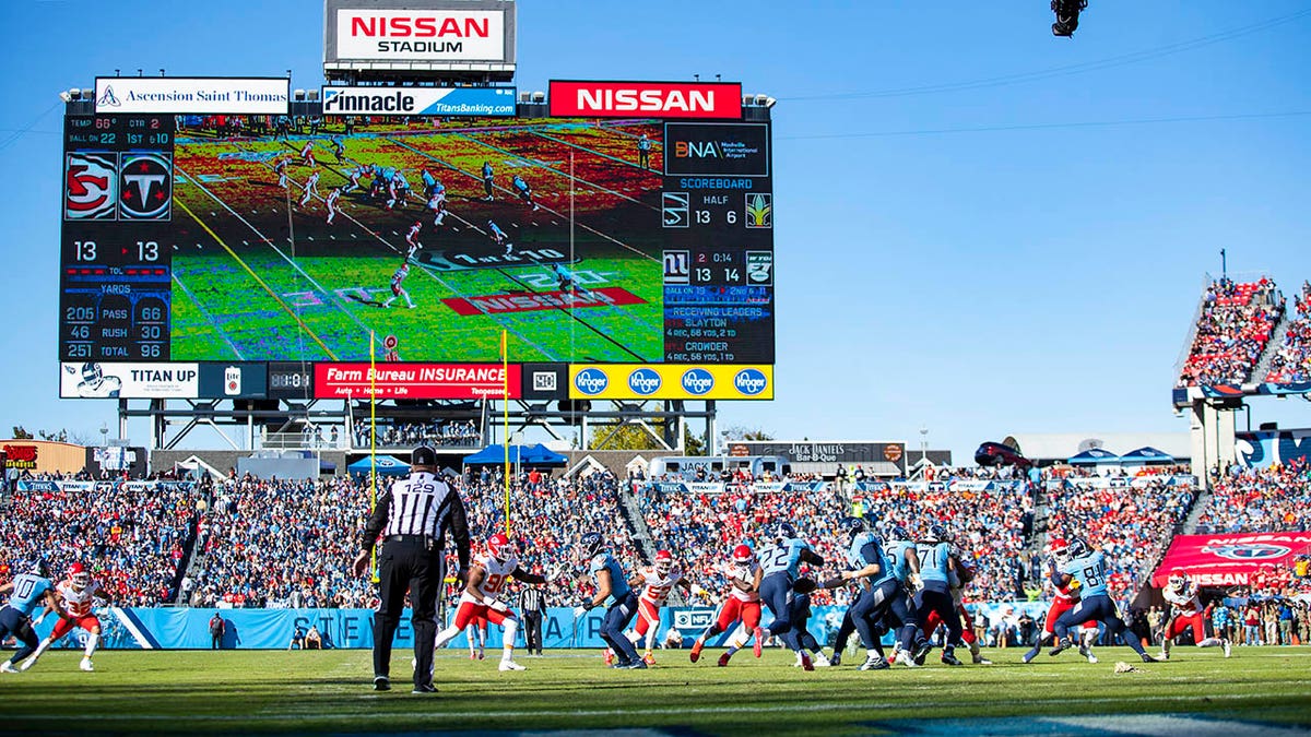 Nissan Stadium during Titans game