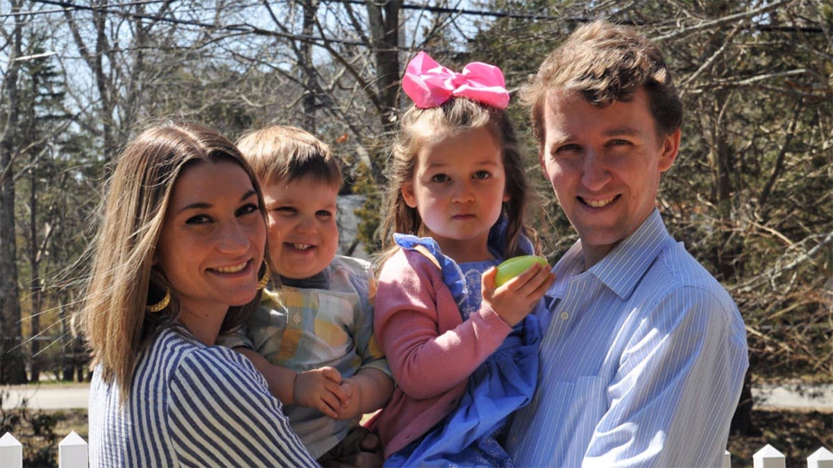 Clancy family photo featuring children, parents