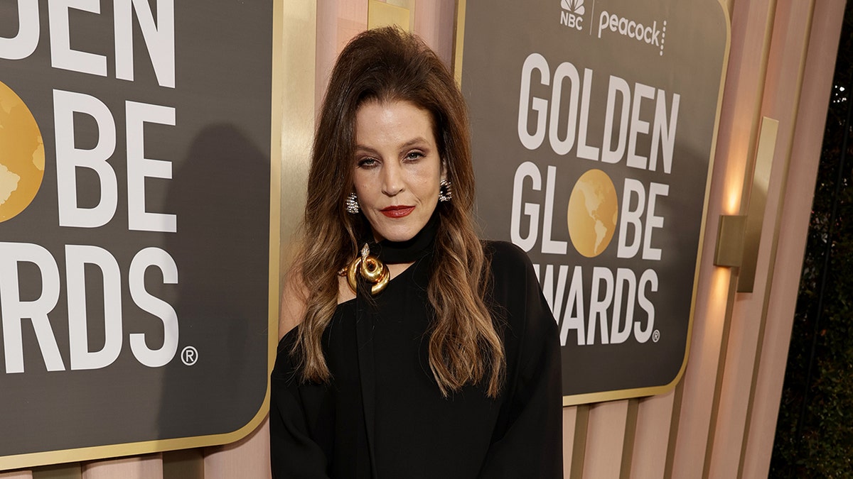 Lisa Marie Presley at the Golden Globes
