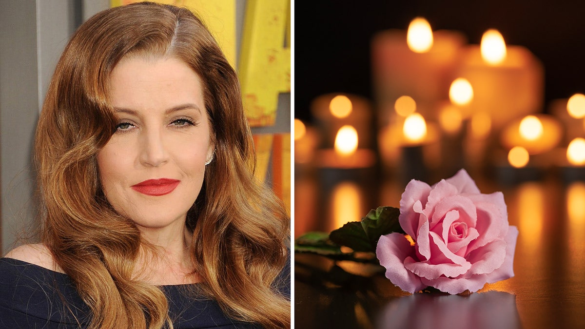 split, Lisa Marie Presley and a rose