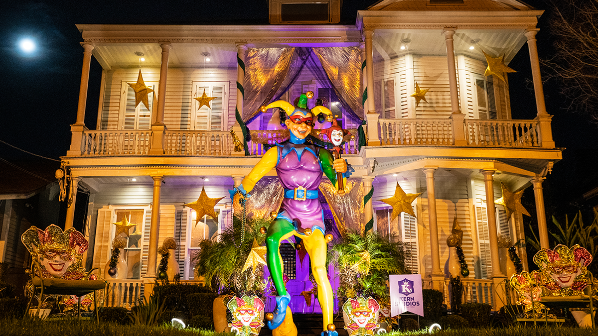 Mardi Gras display in New Orleans