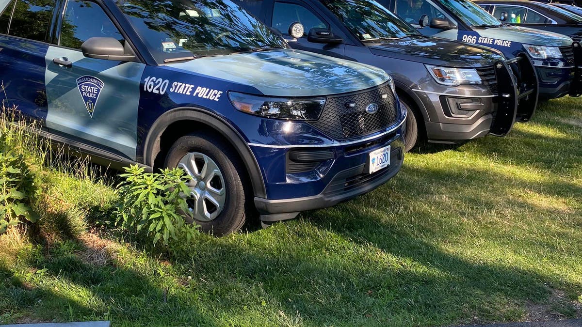 Massachusetts State Police vehicles