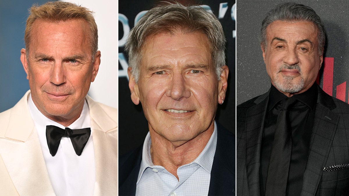 Kevin Costner, Harrison Ford and Sylvester Stallone