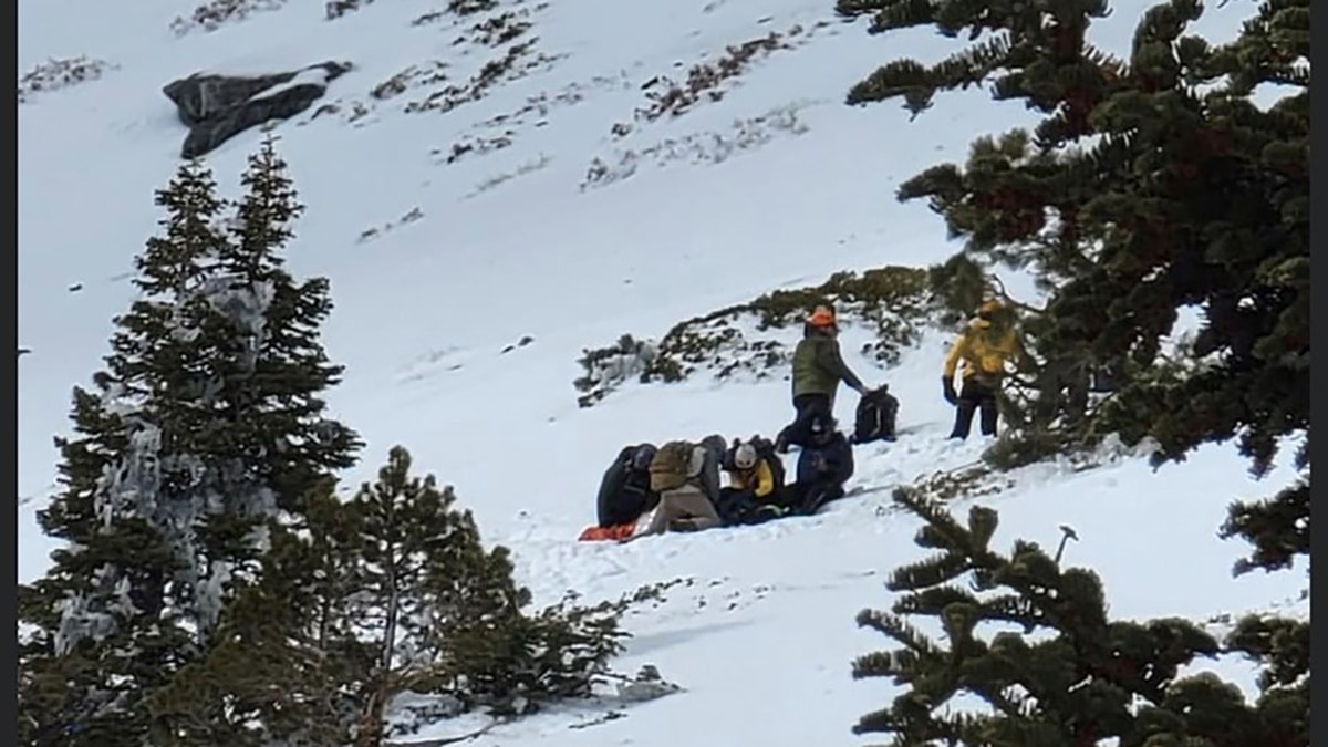 rescuers on Mt. Baldy