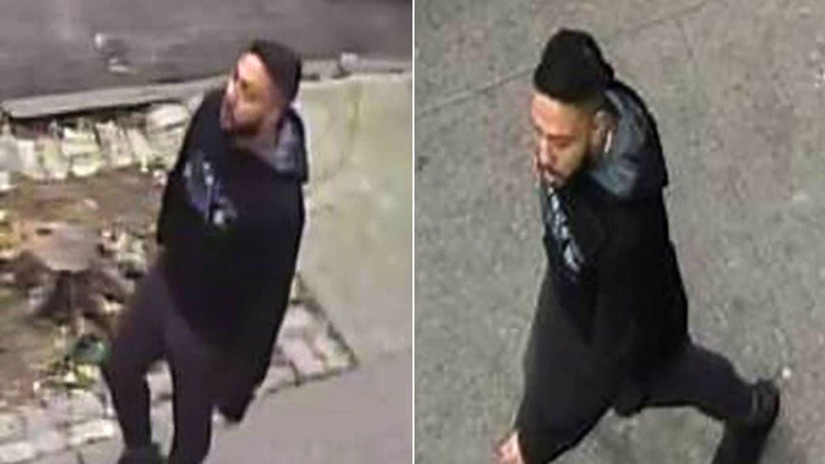 NYC suspect walks down street