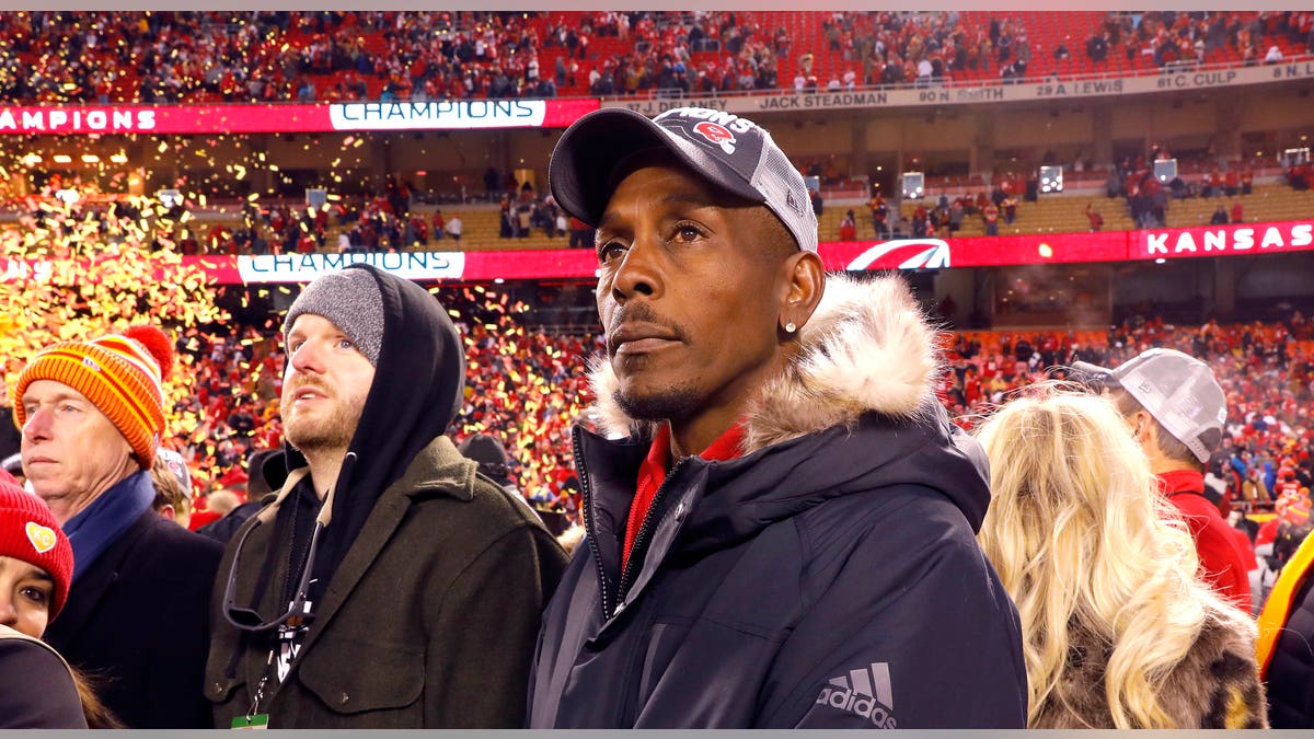 Patrick Mahomes Sr. during AFC Championship celebration